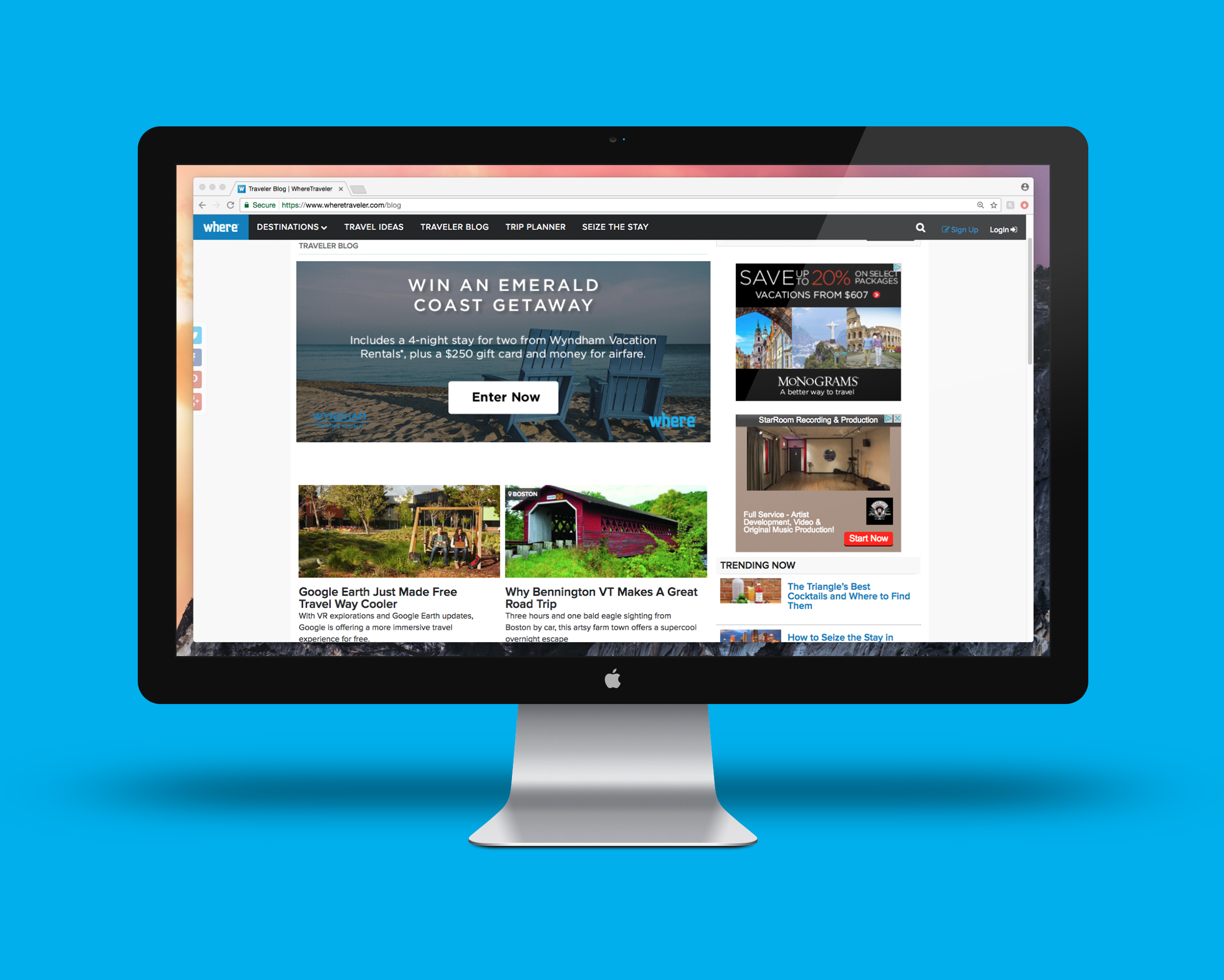 Here’s a look at how to design a banner. Wyndam Ad Campaign Michael Kuhn