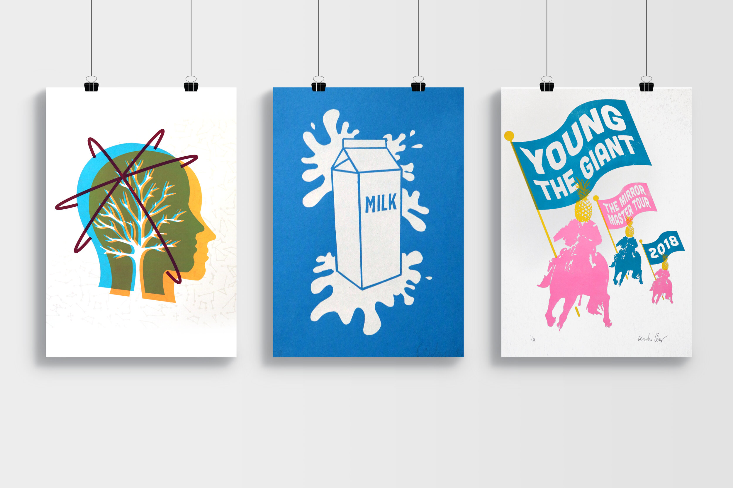 There are several options for printing a poster. Printmaking Grahm Clayberg