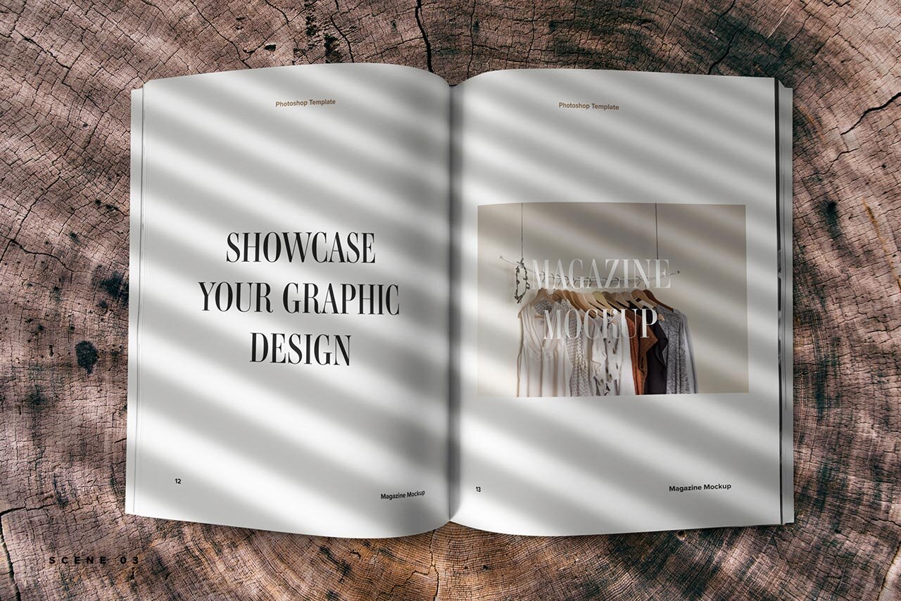 The best magazine mockups for your personal and commercial projects. Creative Veila Free Magazine Spread Mockup