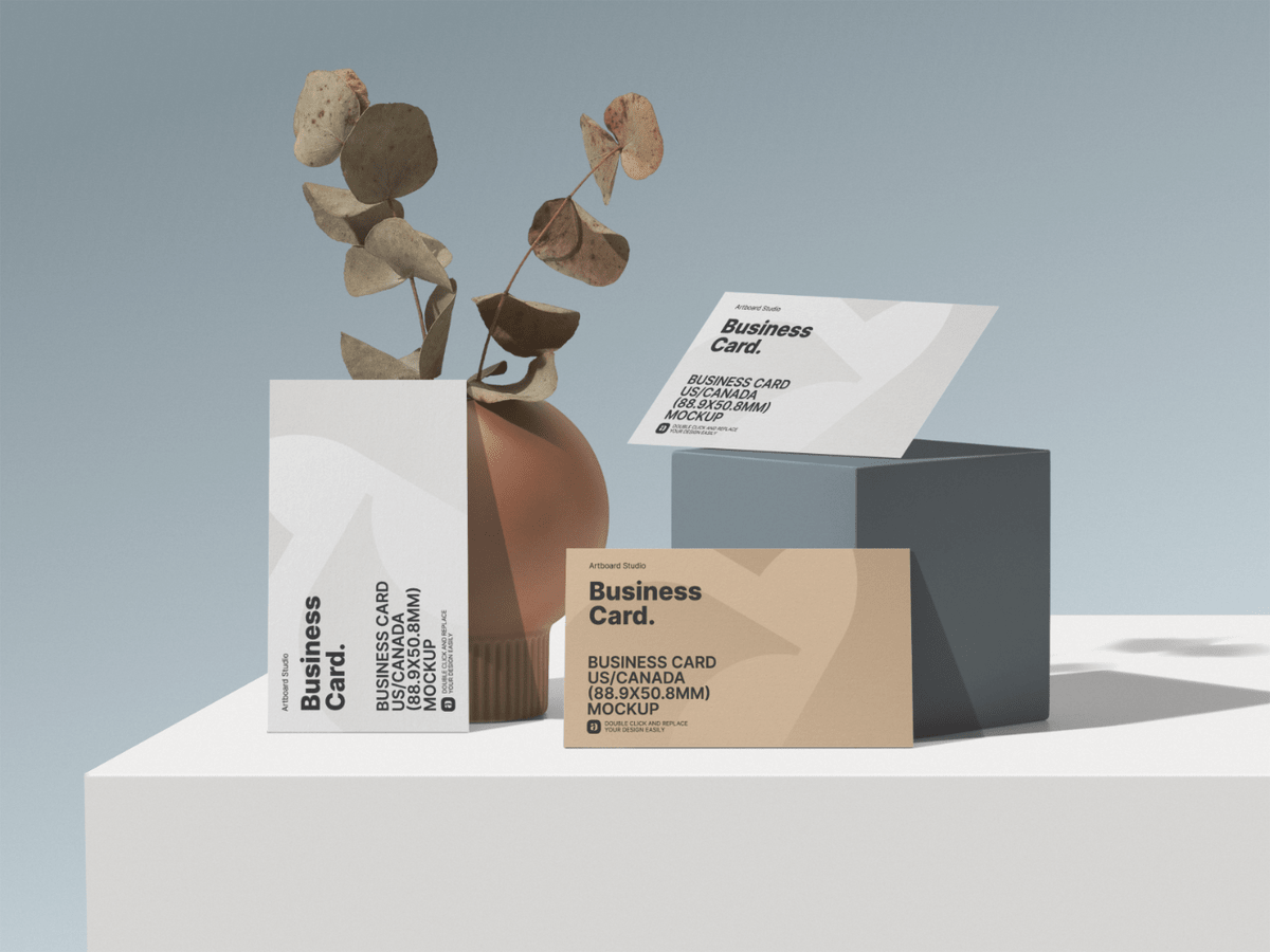 Branding / identity mockup vol.16. Business Cards Mockup Template