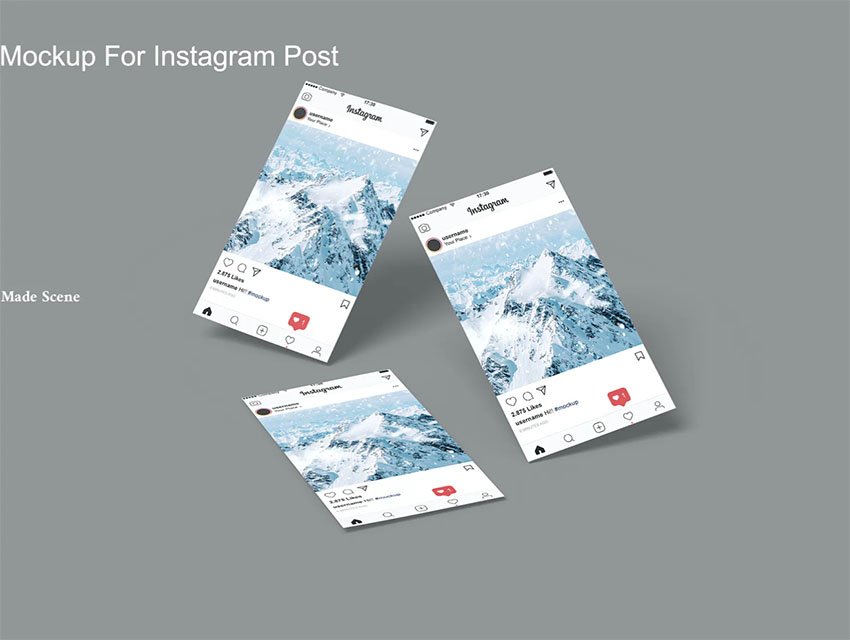 12+ Download How To Make A Mockup Instagram Post&nbsp;Psd