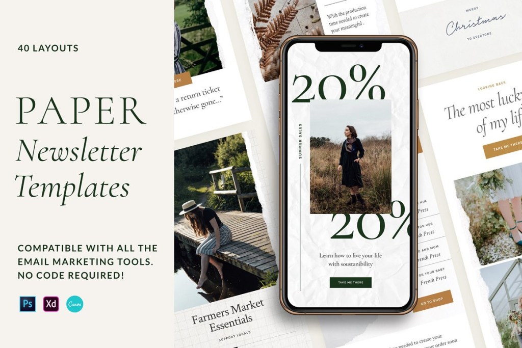 42+ Download Digital Newsletter Mockup&nbsp;Psd